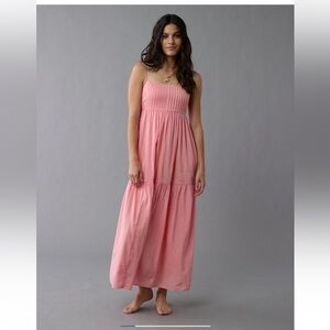 American Eagle Outfitters Pink Maxi Dress